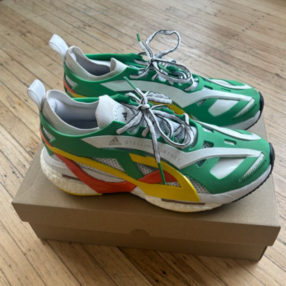 Adidas Solar Glide x Stella McCartney Green Impact Orange - Size 7.5 US